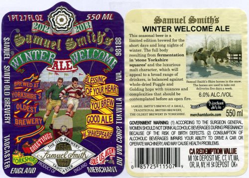 Winter Welcome Ale 2012-2013